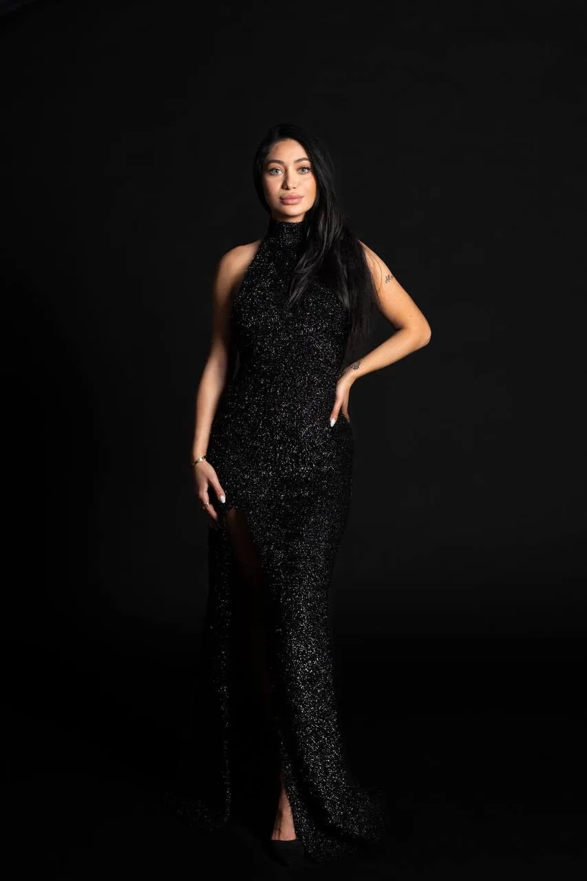 Backless Black Dress