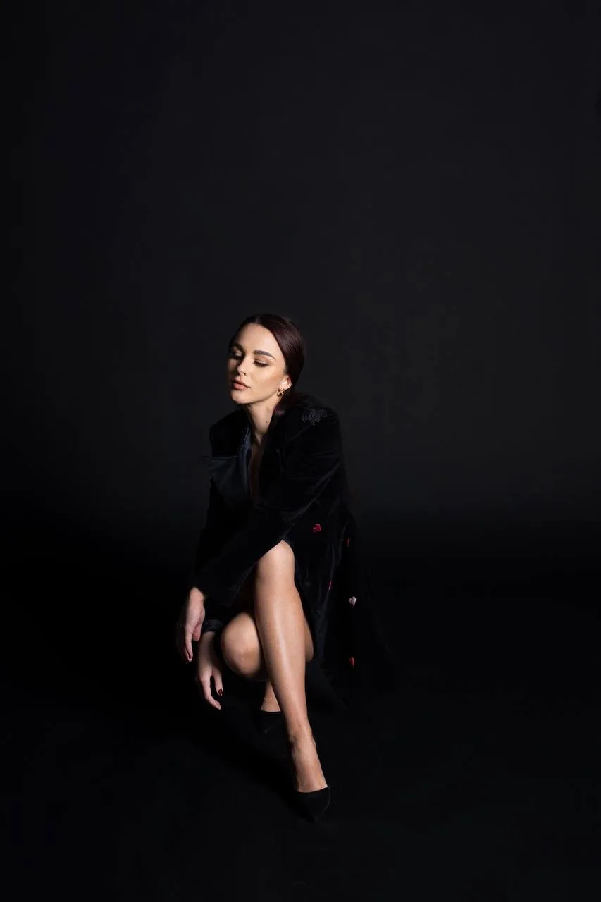 Black Velvet Jacket Dress 3