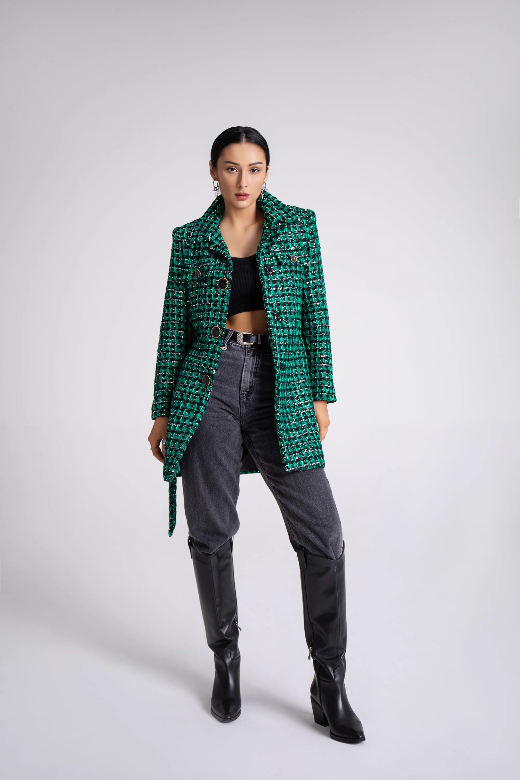 Short Tweed Coat