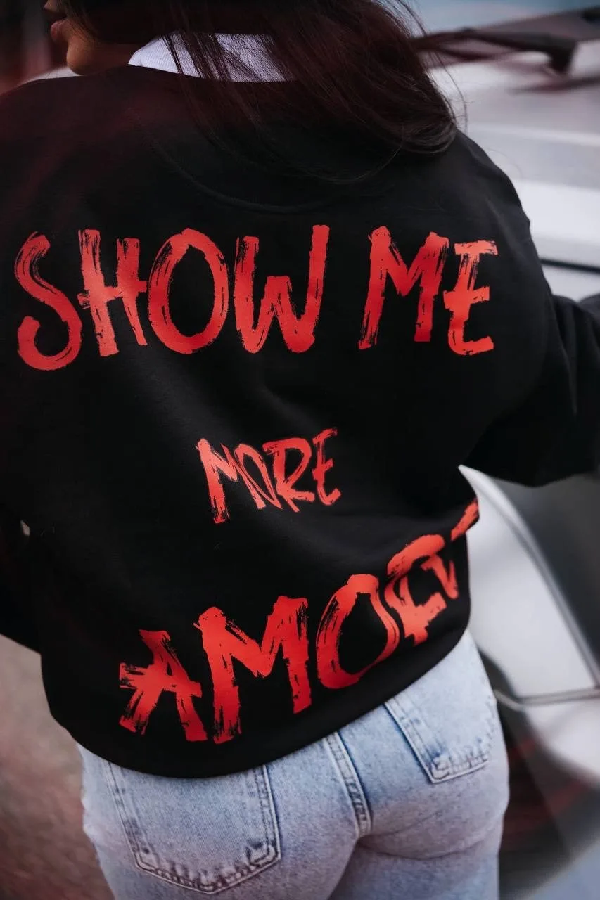 Oversized Sweatshirt - AMORE 5