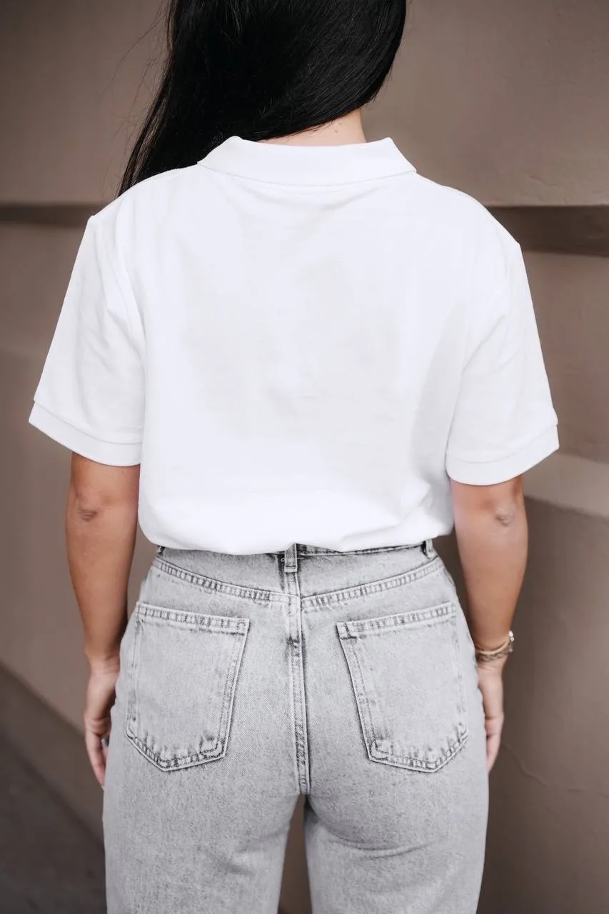 Polo T-shirt with KRISTIANNA logo