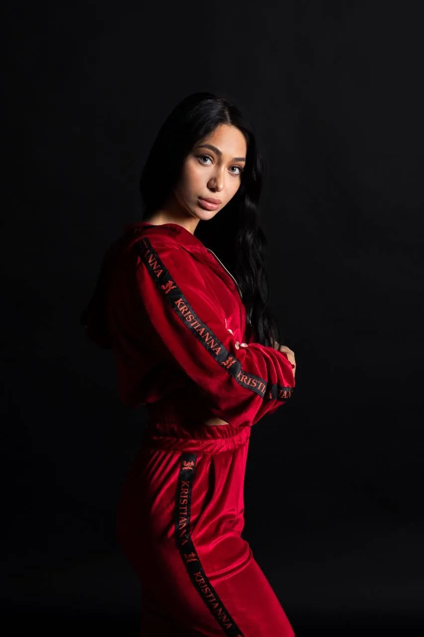 Red Kristianna tracksuit